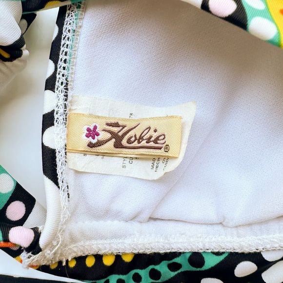 Hobie Halter Bikini Top in Geometric Print Small - Picture 2 of 4